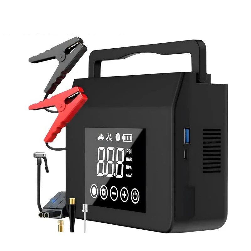 RoadRescue 4000A — Car Jump Starter + 150 PSI Tire Inflator (12V, 15,000 mAh, LED, Power Bank)